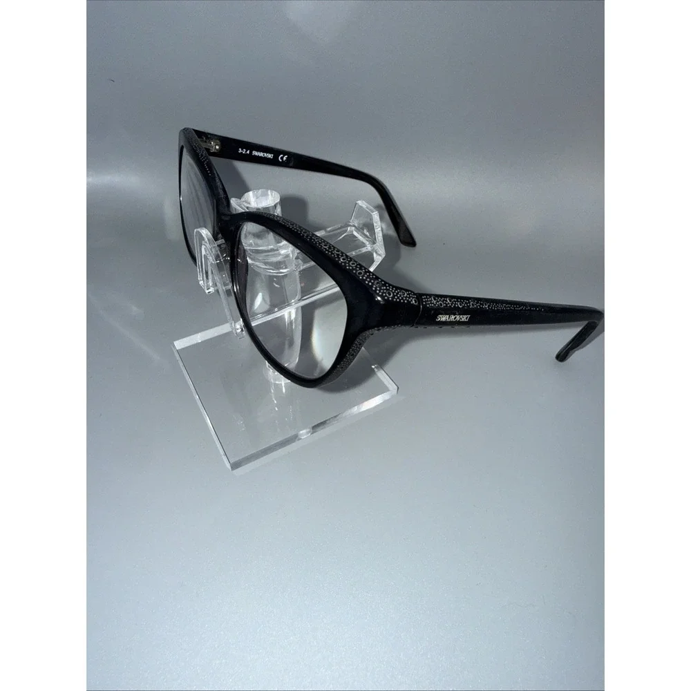 Swarovski Dame SW 5100 002 Black Crystal Cat Eye Eyeglasses Frames 54-16-135